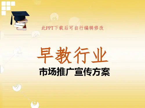 早教行业市场推广宣传PPT方案 营销执行策划策略活动计划团队建设