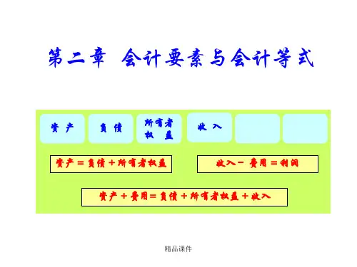 基础会计-第二章会计要素与会计等式ppt课件