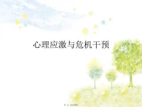心理应激与危机干预