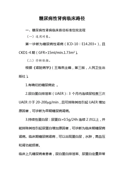 68 糖尿病性肾病