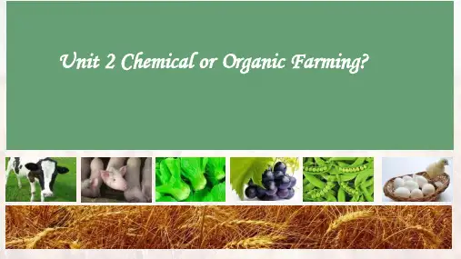 必修4Unit 2 Chemical or Organic Farming公开课优质获奖课件