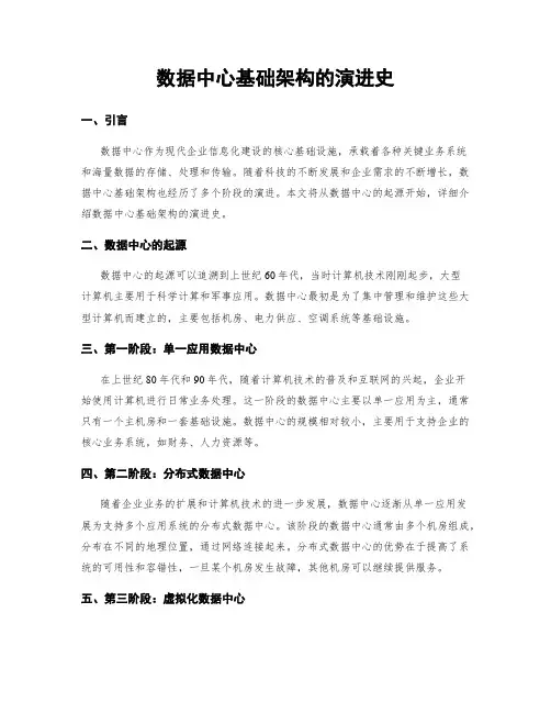 数据中心基础架构的演进史