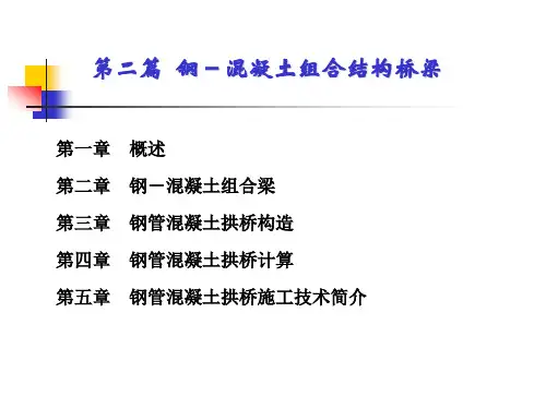 钢-混凝土组合结构桥梁第一二章PPT课件