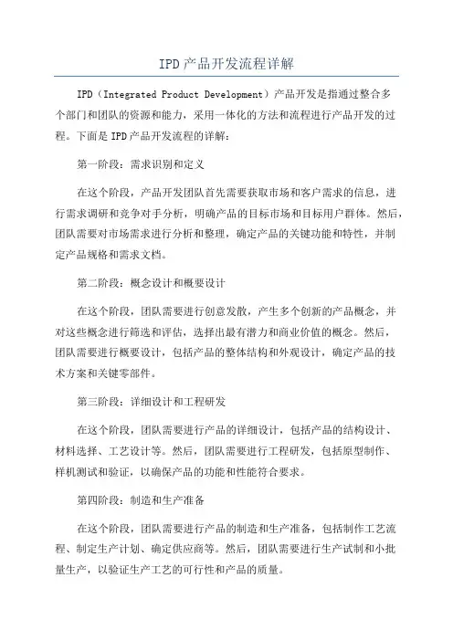 IPD产品开发流程详解
