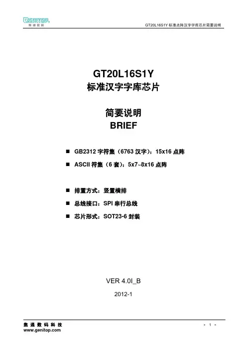 GT20L16S1Y简要说明V4.0I_B