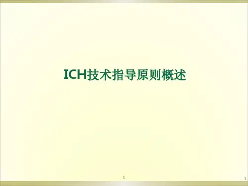ICH指导原则PPT医学课件