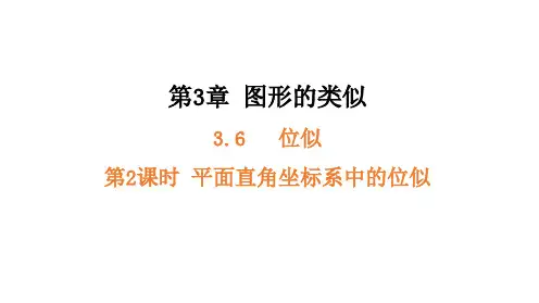 第2课时平面直角坐标系中的位似图形课件数学湘教版九年级上册