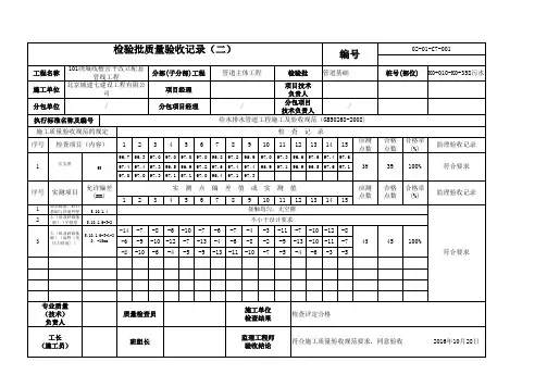 001 W1-W10砂(管道基础垫层检验批)