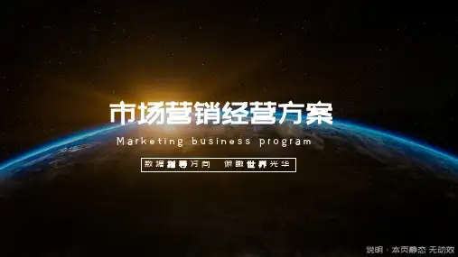 稳重科技企业市场营销策划活动方案通用PPT模板