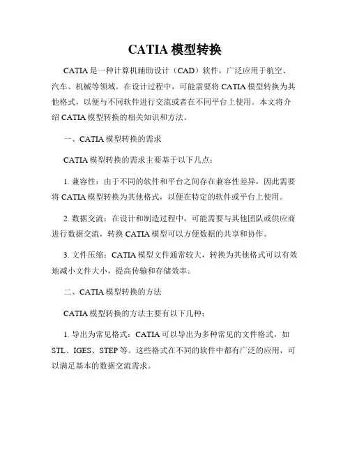 CATIA模型转换