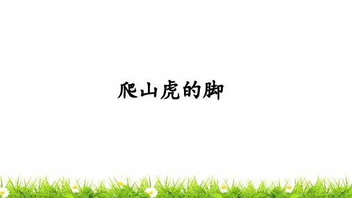 人教部编版小学语文四年级上册《爬山虎的脚》优秀课件