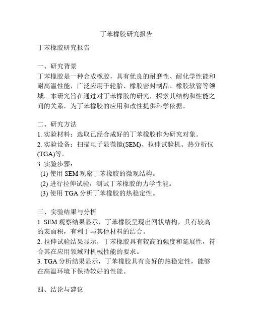 丁苯橡胶研究报告
