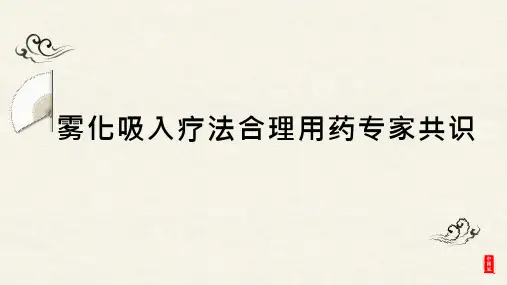 雾化吸入疗法规范