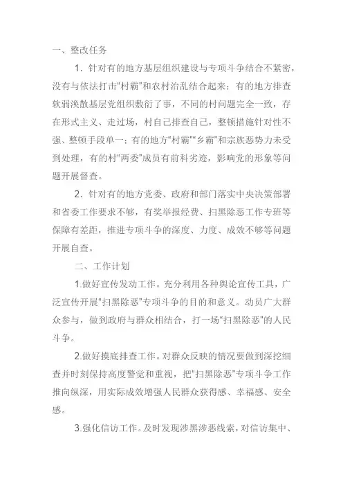 2019扫黑除恶工作打算 (3)