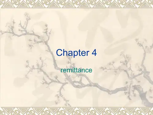 国际结算的PPT课件第四章Remittance