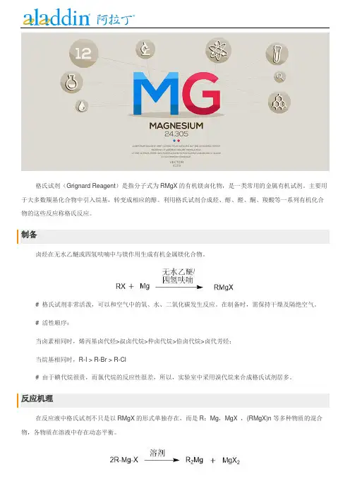 格氏试剂及重要的格氏反应