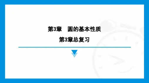  第3章  圆的基本性质总复习课件    2024--2025学年浙教版九年级数学上册