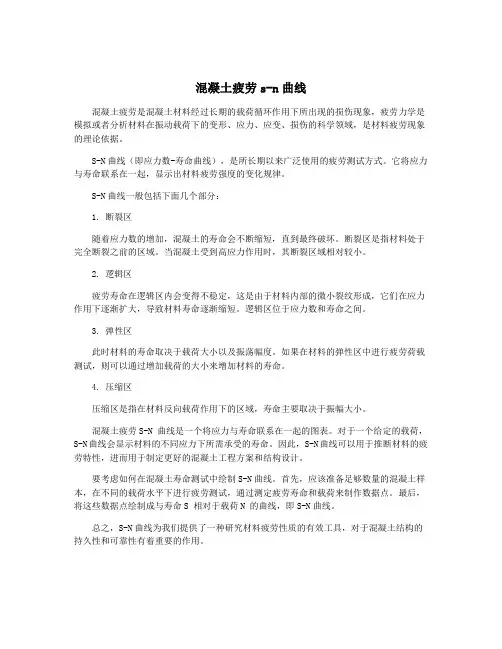 混凝土疲劳s-n曲线