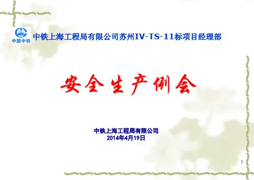 月度安全例会ppt课件