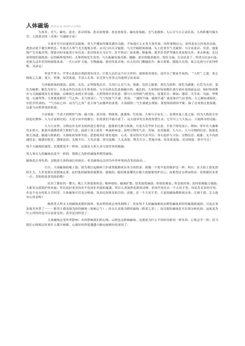人体磁场