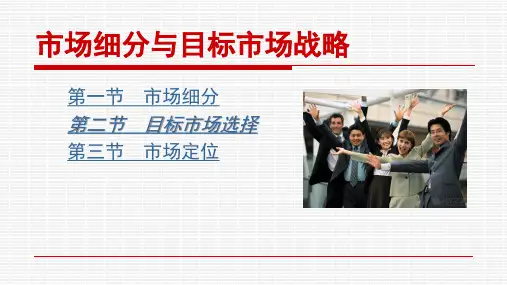 目标市场战略  第二节 目标市场选择
