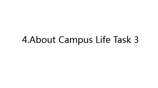 托福考试口语TOEFLSPEAKINGTASK3AboutCampusLife