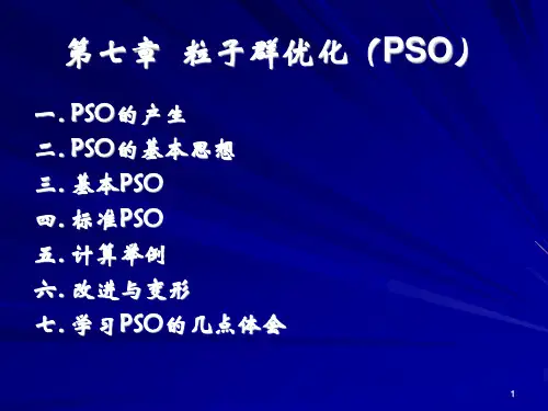 第7章粒子群优化ppt课件