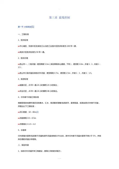 蓝线控制规划