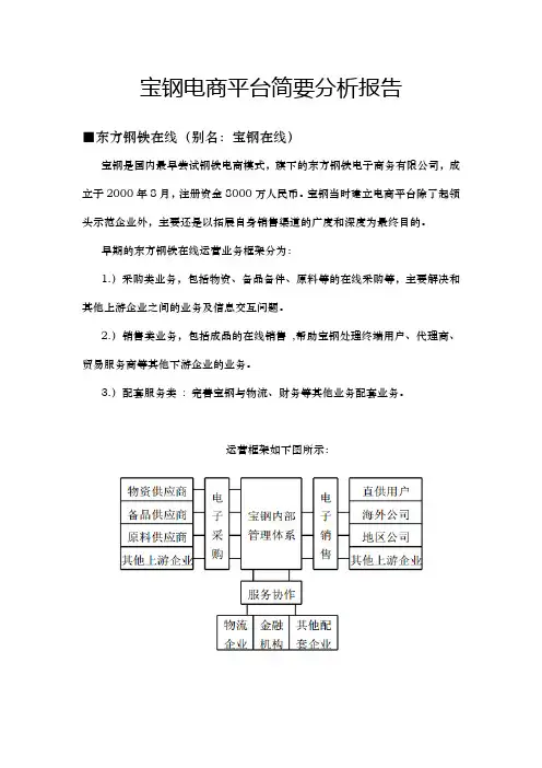 宝钢电商分析报告