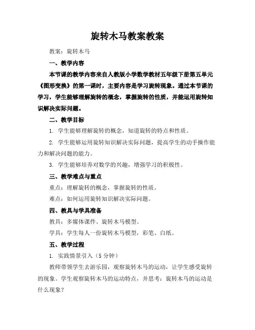 旋转木马教案教案