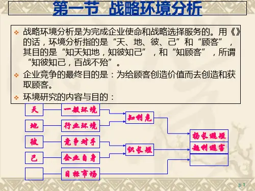 管理学第七章战略计划PPT课件