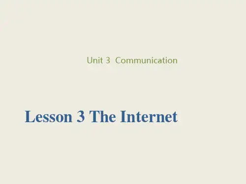 Unit Three Lesson Three(中等职业教育英语第二册第三单元第三课课件)