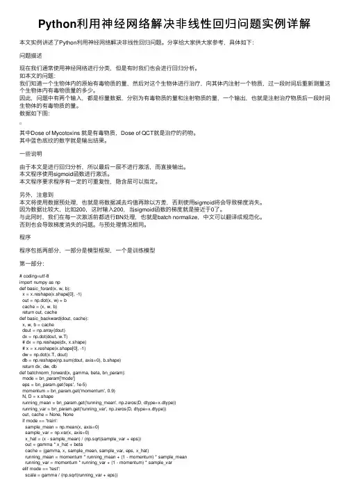 Python利用神经网络解决非线性回归问题实例详解