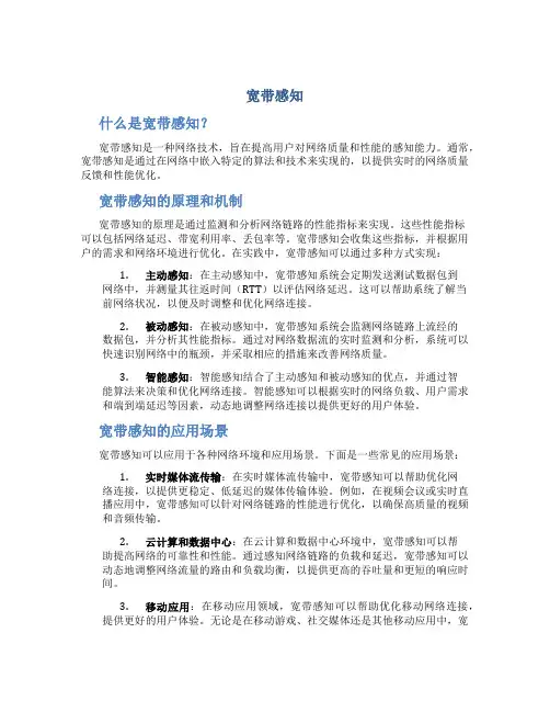 宽带感知_精品文档