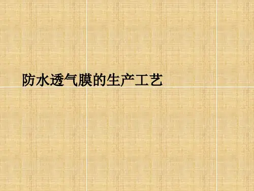 防水透气膜的生产工艺