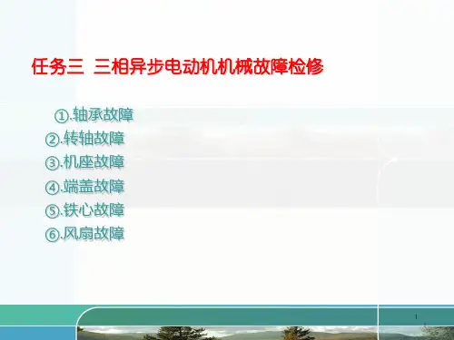 三相异步电动机机械故障检修ppt课件