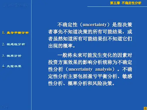 第5章不确定性分析
