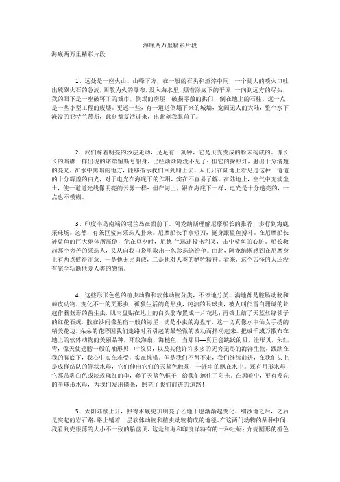 海底两万里精彩片段