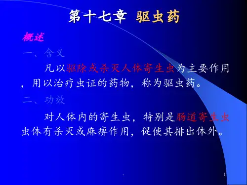 驱虫药ppt课件