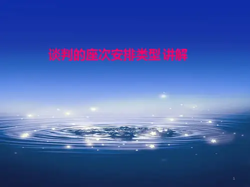 精选总结-谈判座次安排