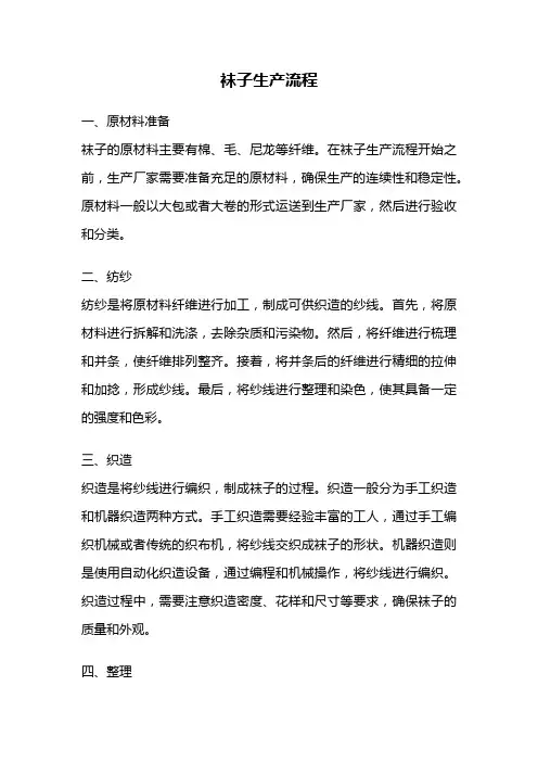袜子生产流程