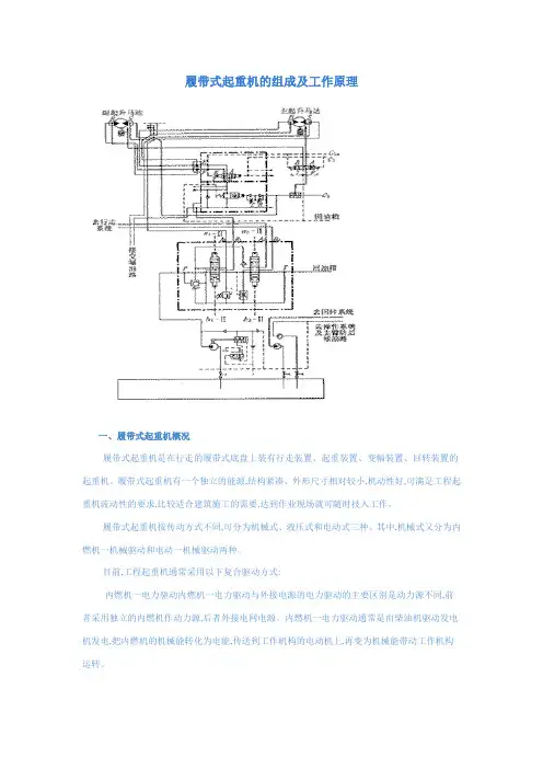 履带起重机液压原理图