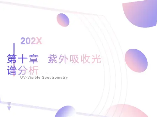 紫外吸收光谱分析教学