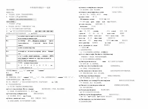 中考英语专题复习冠词