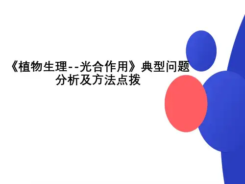高三二轮复习生物专题2《植物生理--光合作用》典型问题分析及方法点拨课件(1)