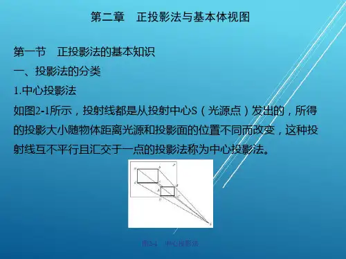 机械制图第二章正投影法与基本体视图课件