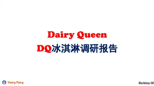 DQ冰淇淋调研报告130723