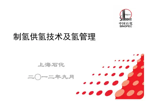 制氢供氢技术及氢管理