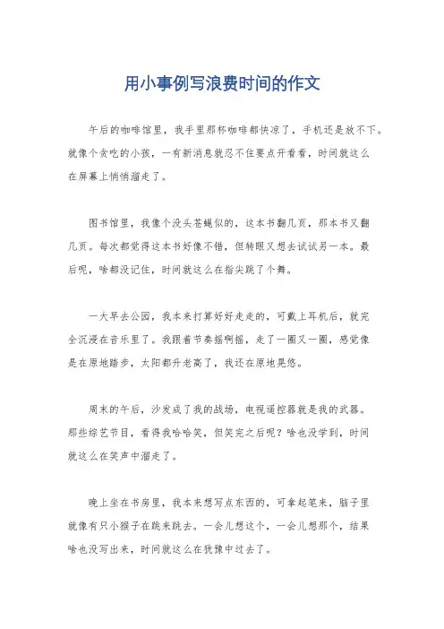 用小事例写浪费时间的作文
