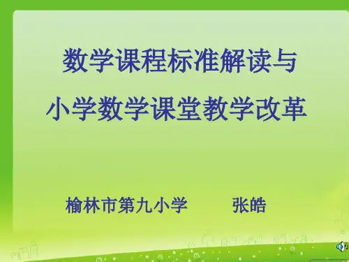 2011版小学数学新课程标准解读演示文稿1.ppt77